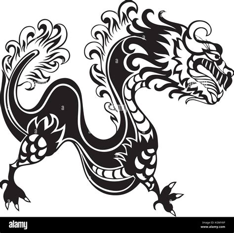 Chinese Dragon Vector Design Stock Vector Image Art Alamy