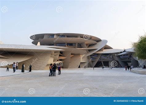 Modern Contemporary Architecture National Museum of Qatar. Editorial ...