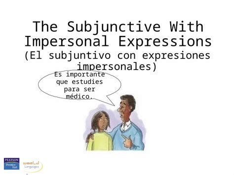 Ppt The Subjunctive With Impersonal Expressions El Subjuntivo Con