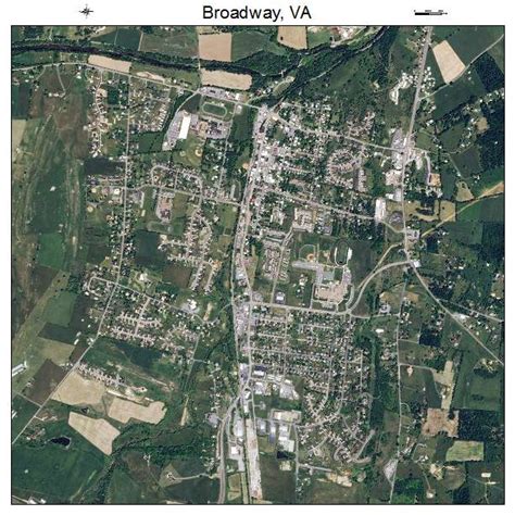 Aerial Photography Map of Broadway, VA Virginia