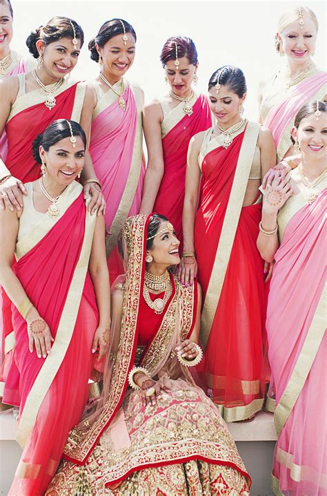 Bridal Party Style Indian Bridesmaid Dresses Indian Bridesmaids