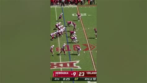 Dj Graham Interception Of The Decade Nebraska Vs Oklahoma Shorts Youtube