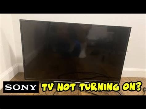 How To Fix Your Sony TV That Won T Turn On Black Screen Problem YouTube