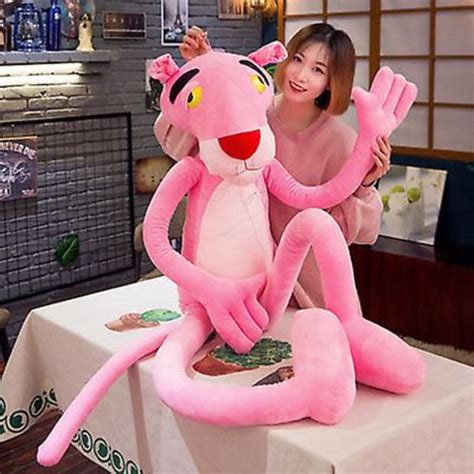 Pink Panther Plyschleksak Stygg Leoparddocka Tecknad Animationsfigur