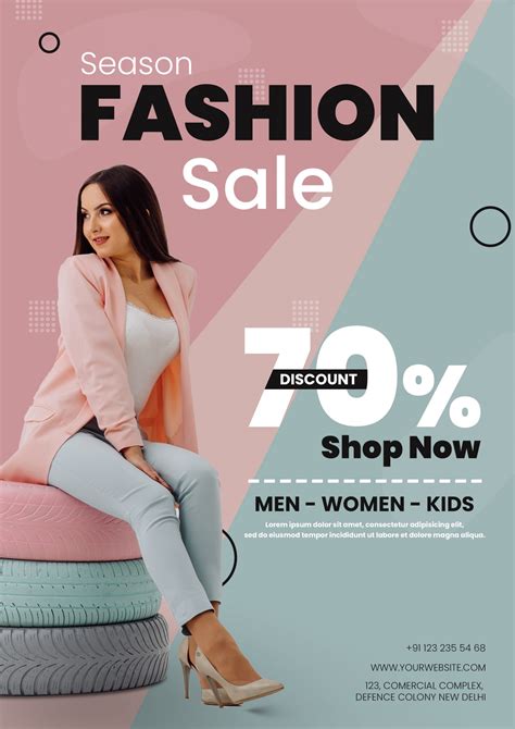 Season Fashion Sale Flyer Template Psd