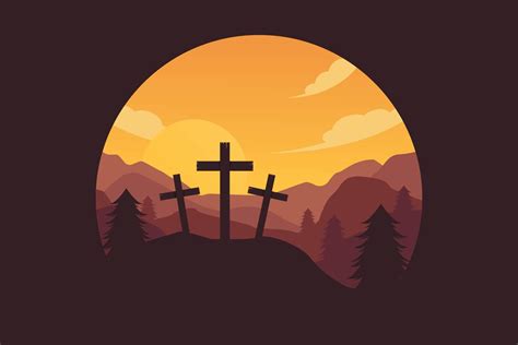 Mount Calvary Landscape Vectors 194378 Vector Art At Vecteezy