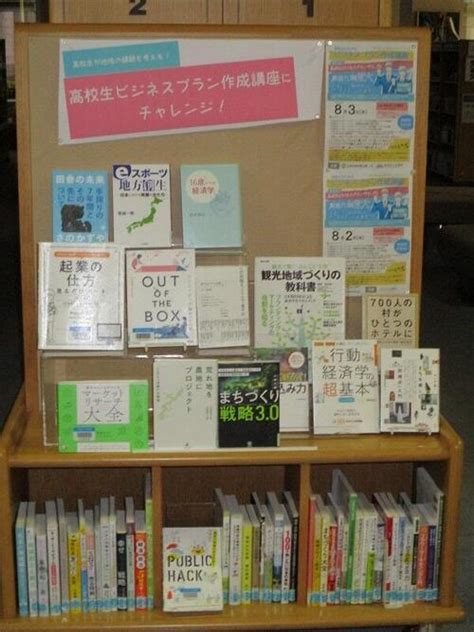 【企画展示】「 高校生ビジネスプラン作成講座」に挑戦しよう！（令和5年7月1日から8月30日まで） 鳥取県立図書館