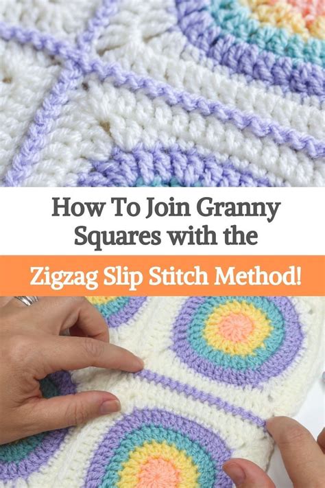 How To Join Granny Squares With The Zigzag Slip Stitch Method Artofit