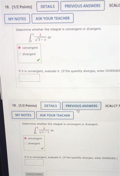 Solved 18 1 2 Points DETAILS PREVIOUS ANSWERS SCALC MY Chegg