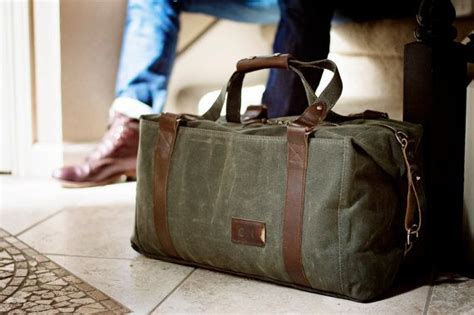 Waxed Canvas Weekender Bag In By Sivanidesignsshop On Etsy Waxed Canvas