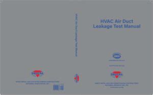 Hvac Air Duct Leakage Manual Final District Creative Printing