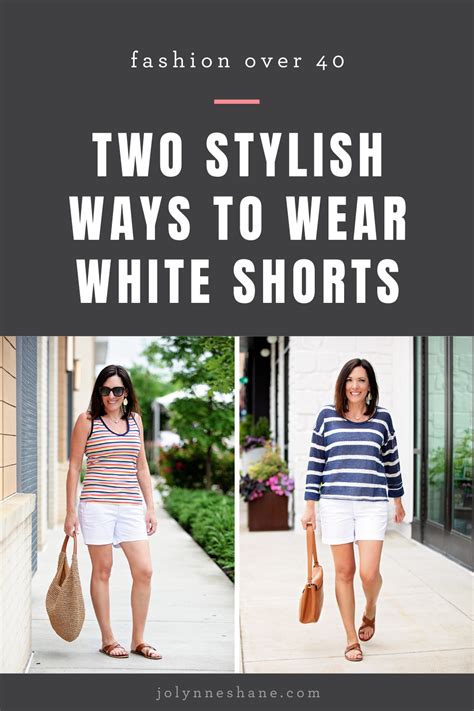 Two Stylish Ways To Wear White Shorts