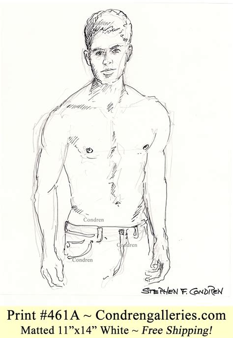 Shirtless Man Drawing Pridepreetam