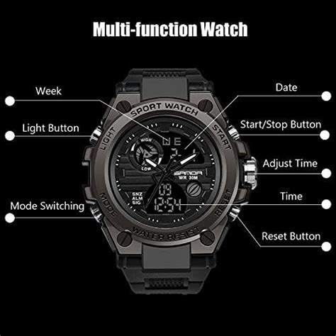 Rorios Montre De Sport Pour Homme Num Riques Montres Imperm Able