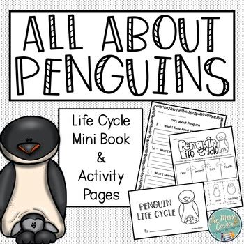 All About Penguins Life Cycle Mini Book Printable Activities