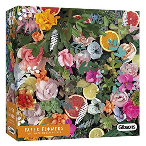 Gibsons White Logo Collection Puzzle 1000 pièces Fleurs en Papier