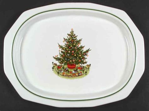 Christmas Heritage Pfaltzgraff 16 Oval Serving Platter Etsy