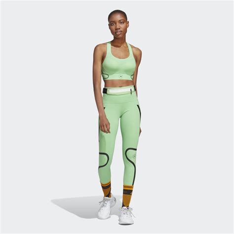 CLOTHING Adidas By Stella McCartney TruePace Running Leggings Green