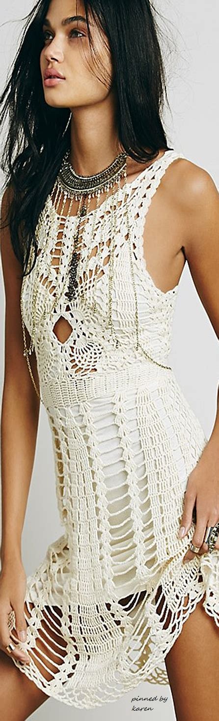 Boho Style Crochet Dress Boho Boho Chic Dress Boho Chic Fashion