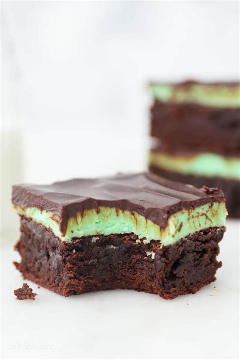 Mint Chocolate Brownies | Beyond Frosting