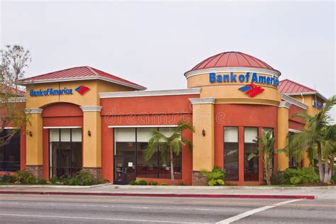 A Los Angeles Branch Office Of Bank Of America Editorial Image Image