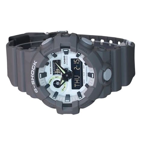 Casio G Shock Hidden Glow Series Analog Digital Resin Strap Grey Dial