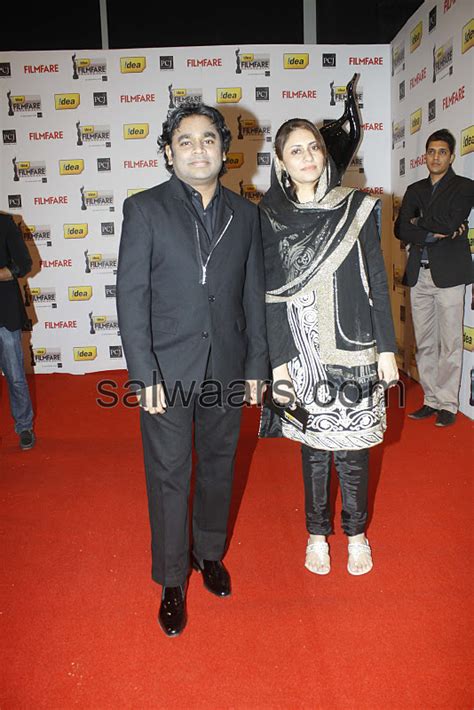 Ar Rahman wife in Black Salwar - Indian Dresses