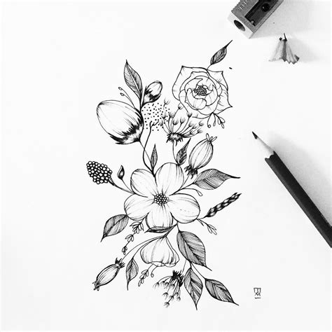 Art Flower Design Drawing Easy / Several guides and drawing tutorials ...