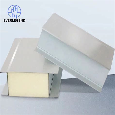 Heat Insulation Pur Pu Polyurethane Sandwich Wall Panel For Prefab