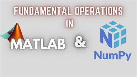 Basics Of NumPy For MATLAB Users Colon Operator Range Arange