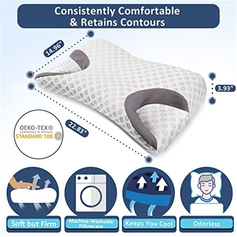 Ikstar Cpap Pillow For Side Sleeper Sleep Apnea Pillow For Sleeping Cpap Nasal Pillows Suit