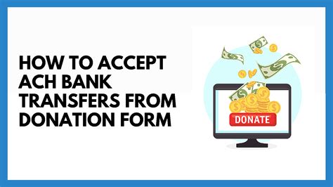 Nonprofits now can Receive Donations via ACH Bank Transfer!