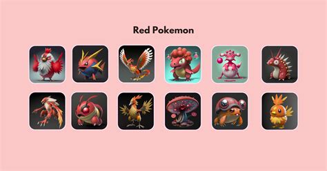 +30 Red Pokemon Explained ( 3D Images ) - Eggradients.com