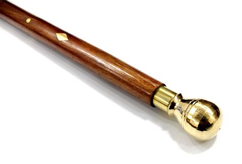 Artist International Wooden Brown Walking Stick Sheesham Wood With