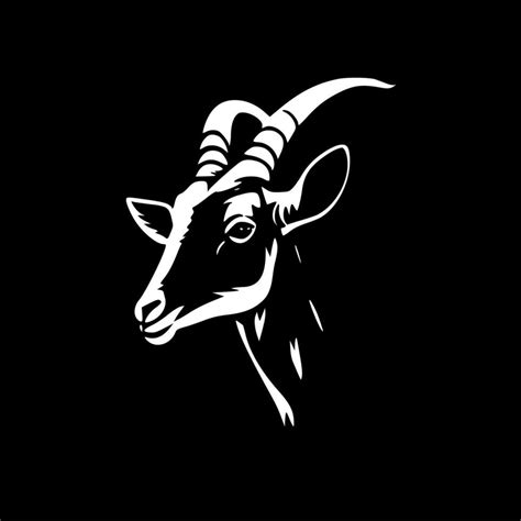 Goat, Black and White Vector illustration 23852439 Vector Art at Vecteezy