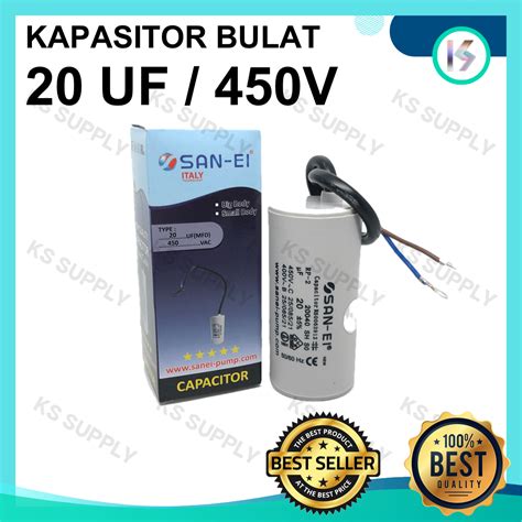 Capasitor Kapasitor Bulat Uf V San Ei Pompa Air Lazada Indonesia