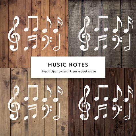 Music Notes Stencil For Crafting - Paint A Song Or Melody | Stencil ...