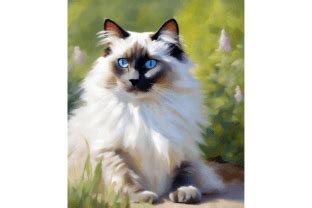 Impressionist Ragdoll Cat Graphic By Cycynms Creative Fabrica