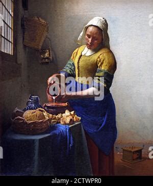 The Kitchen Maid Milkmaid Het Melkmeisje 1658 1660 Johannes Jan