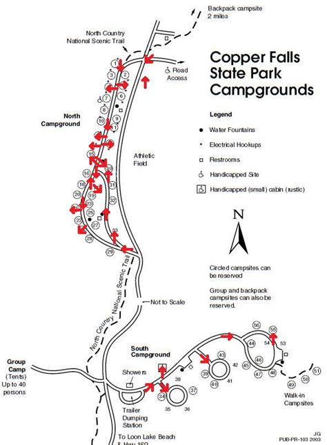 Copper Falls State Park Map