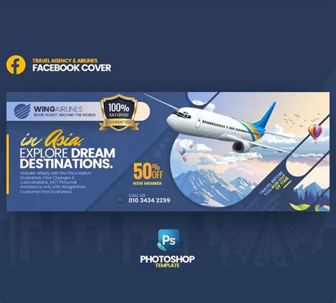 Travel Agency Facebook Cover Template Psd Artofit