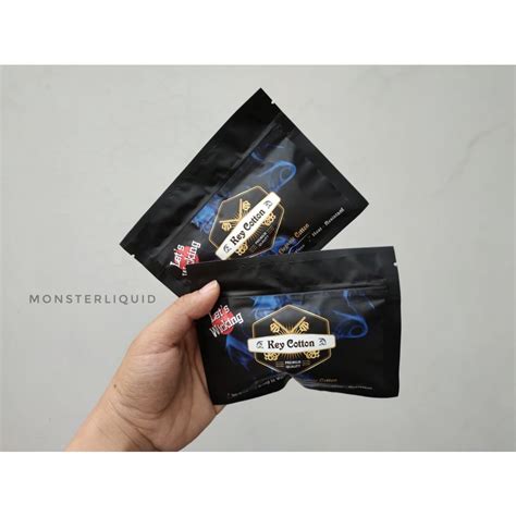 Jual KEY COTTON 100 ORGANIC KAPAS VAPE ORGANIK PREMIUM QUALITY