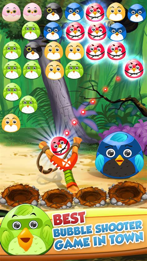 Pop The Birdy Bubble Shooter Cross Finger Puzzles For Ios Iphone