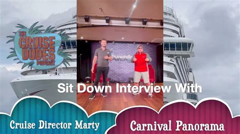 Marty The Cruise Director From The Carnival Panorama Youtube