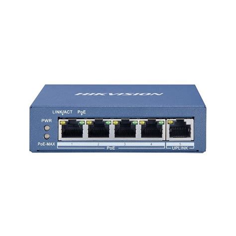 Hikvision DS 3E0505P E M 4 Port Gigabit Unmanaged POE Switch