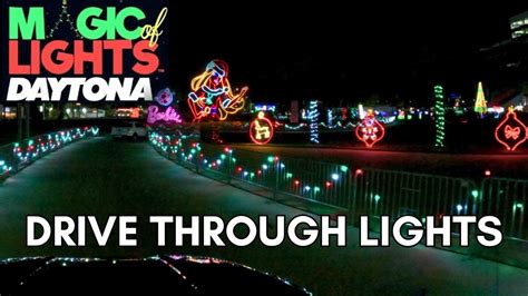 4K Magic Of Lights Daytona Drive Through Christmas Lights 2023 At