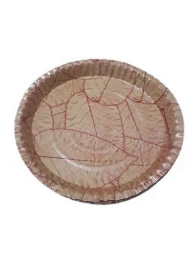 Brown Circular Inch Sunmica Paper Disposable Plate For Event And