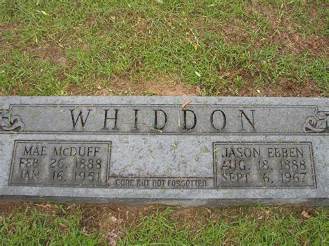 Jason Ebben Whiddon 1888 1967 Find A Grave Memorial