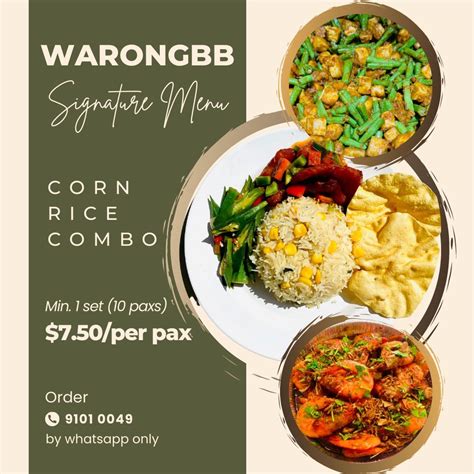 Corn Rice Signature Menu By Warongbb I Nasi Jagung I Basmati Rice Food