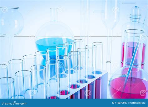 Attrezzature Di Laboratorio Ed Esperimenti Di Scienza Vetreria Per